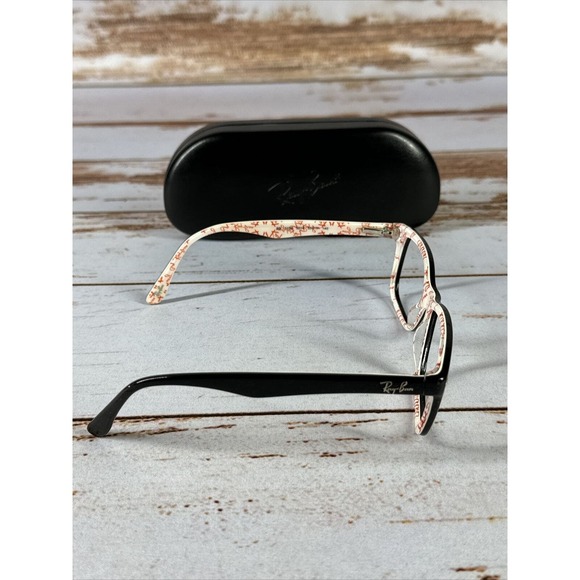 Ray Ban RB5228 5014 Full Rim Black Eyeglasses Frame 53-17 140 Replacement Frames - Picture 5 of 6